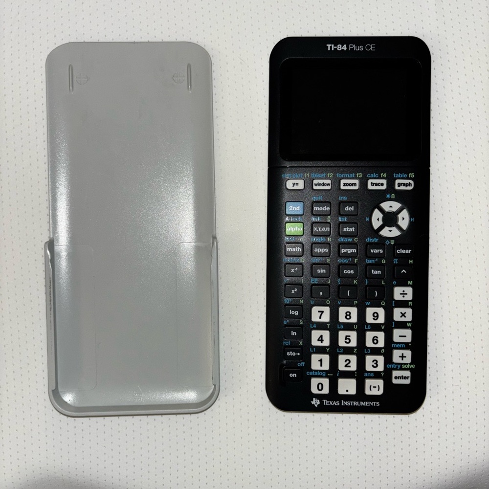 Texas Instruments TI-84 Plus CE in Black and White